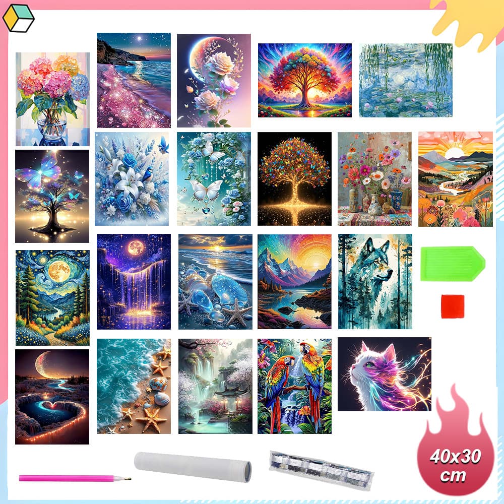 30 x 40 cm, Kits de pintura de diamante para adultos 5D DIY gato broca quadrada completa diamantes kit de arte