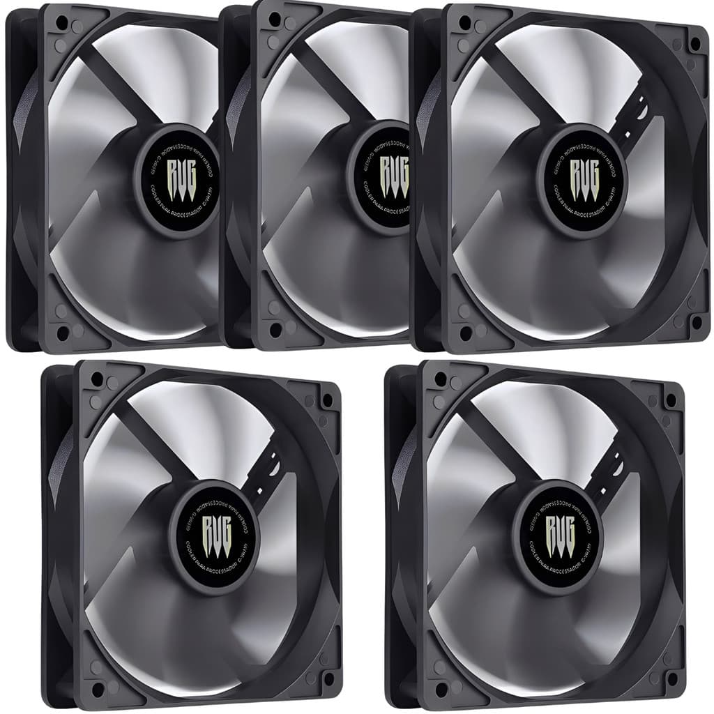 Kit Com 05 Cooler Fan Ventoinha Gamer 120mm Silencioso Gabinete