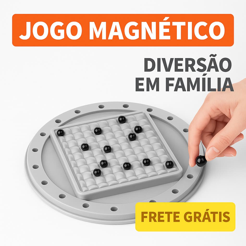 Xadrez Magnético Portátil  Jogo De Tabuleiro Infantil Brinquedo Educativo Infantil Família Magnético