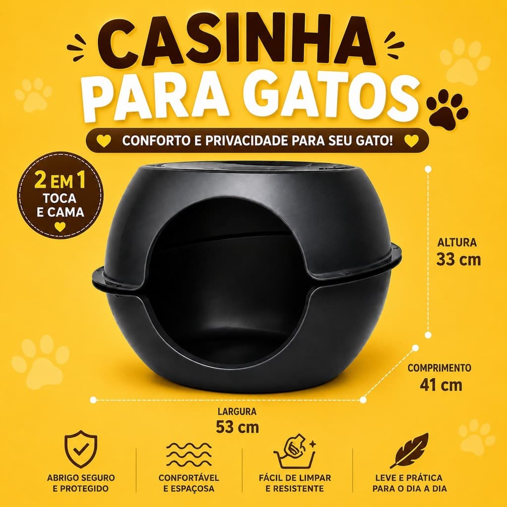 Casinha para Gatos toca do gato Cama 2em1 Caminha Pet Para Gatos