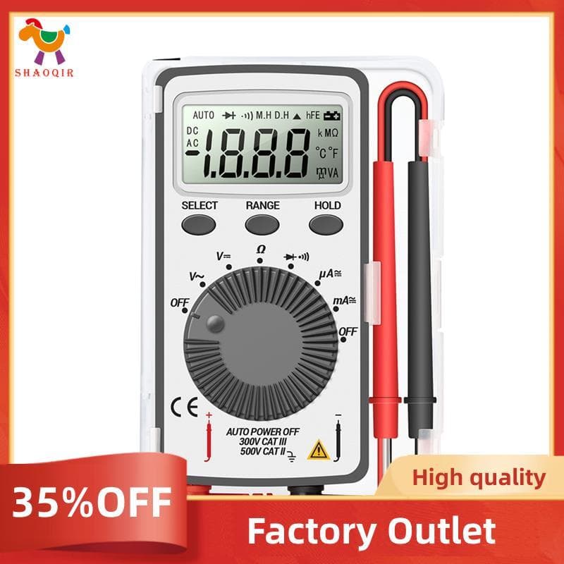 AN101 Mini Multímetro Digital Multimetro Tester DC/AC Medidor De Corrente De Tensão Testadores Profissionais De Bolso