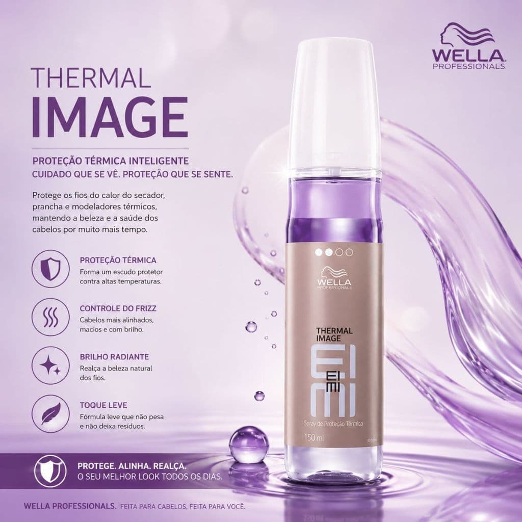 Wella EIMI Thermal Image Original 150ml | Protetor Térmico Profissional Contra Calor de Secador e Chapinha