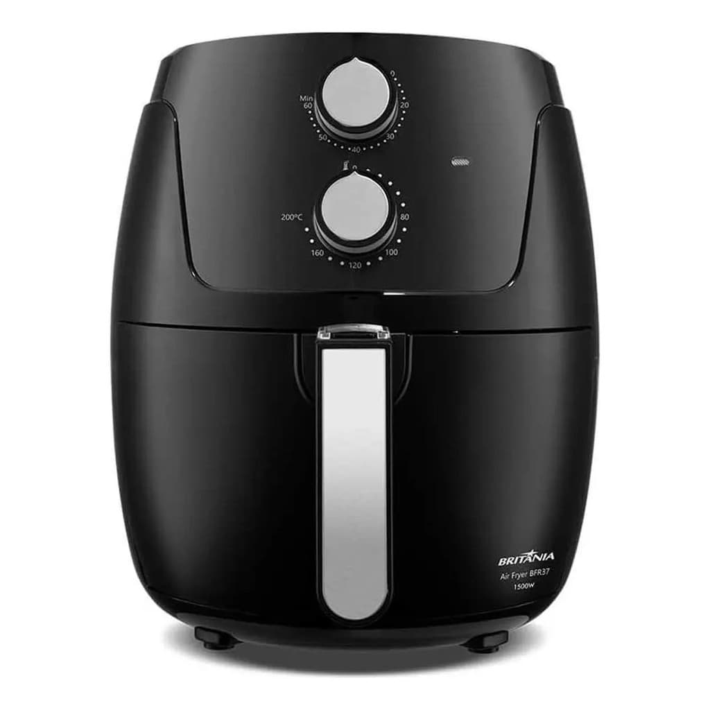 Britânia Air Fryer Fritadeira Elétrica Sem Óleo BFR37 4,2L Preta 220V Antiaderente Compacta