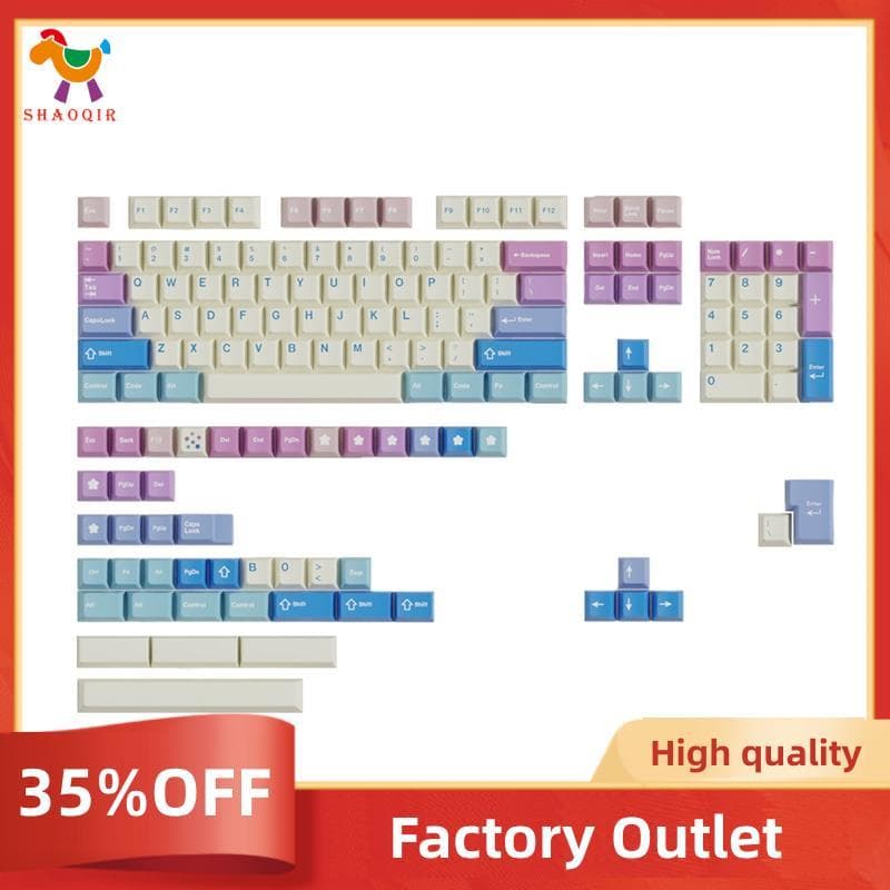 150 Teclas Keycaps PBT Material Teclado Cereja Perfil Sublimação Keycap Para A Maioria Dos Teclados Mecânicos
