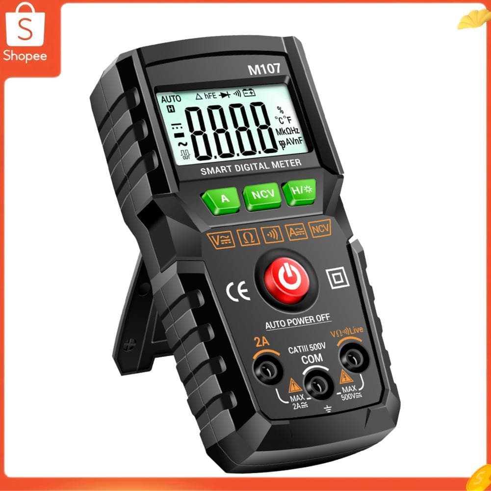 Hap Multímetros Hap SIUKE M107 Multímetro Digital Inteligente 4000 Contagens NCV Medidor Universal Portátil Testador