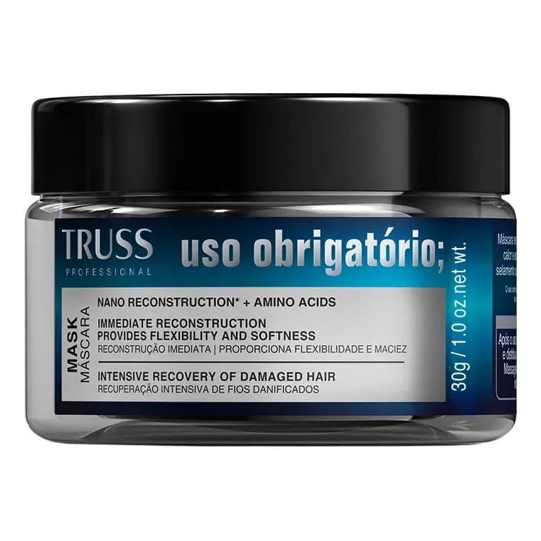 Mini Mascara Hidratante Uso Obrigatorio Truss 30g