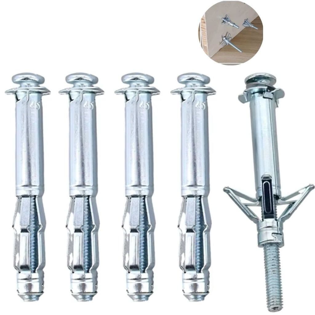 Kit 10 Bucha De Suspensão Parede Tijolo Oco C Parafuso + Bucha Profissional Completo