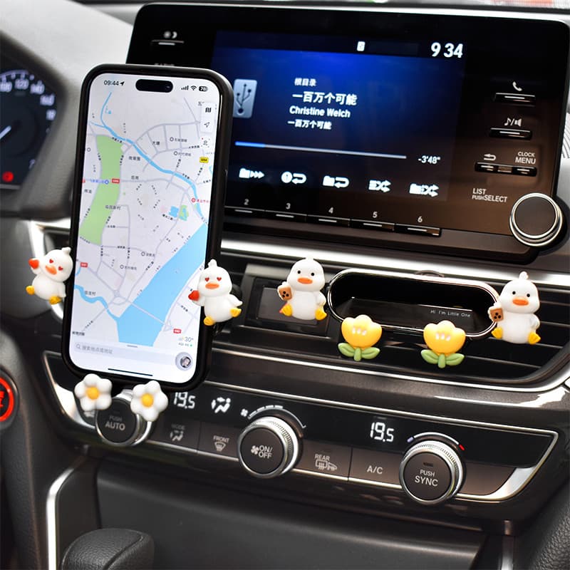 Suporte do telefone do carro influenciador dos desenhos animados bonito suporte do carro navegação suporte do carro saíd
