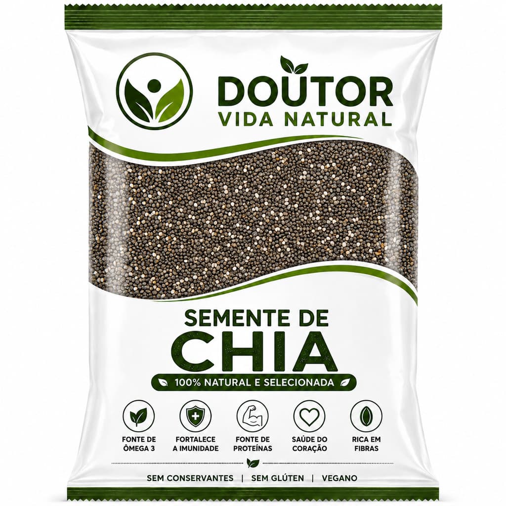 Semente de Chia 1kg  Alimentação Saudável
