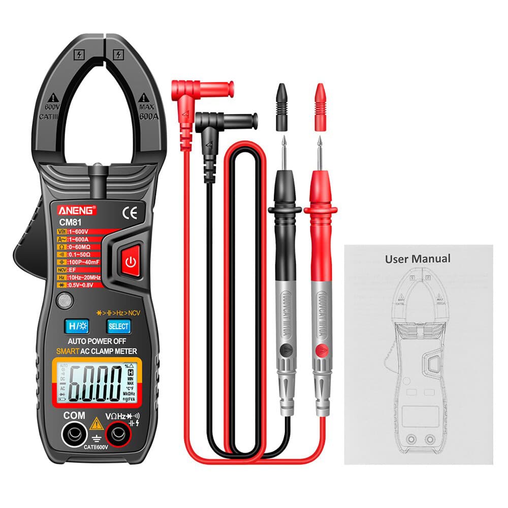 Multimetro Digital Profissional Aneng CM81 Automático NFe