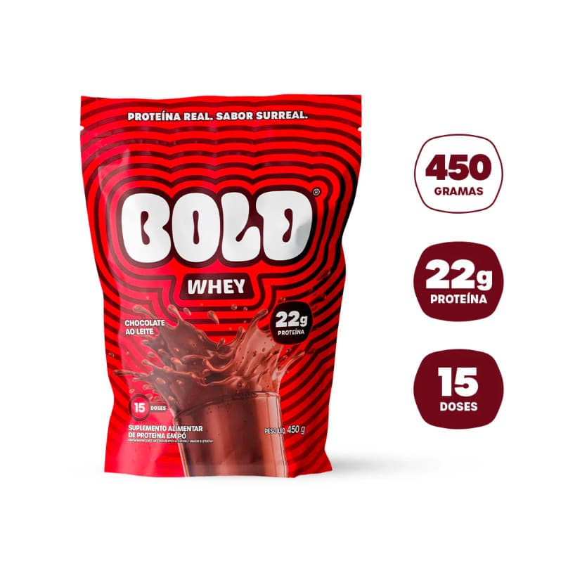 Bold Whey Protein 450g Chocolate ao Leite – Suplemento Proteico Original