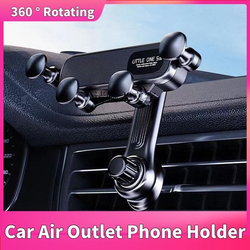 Suporte para celular para saída de ar do carro 360 °     Suporte giratório para celular com clipe especial para saída de