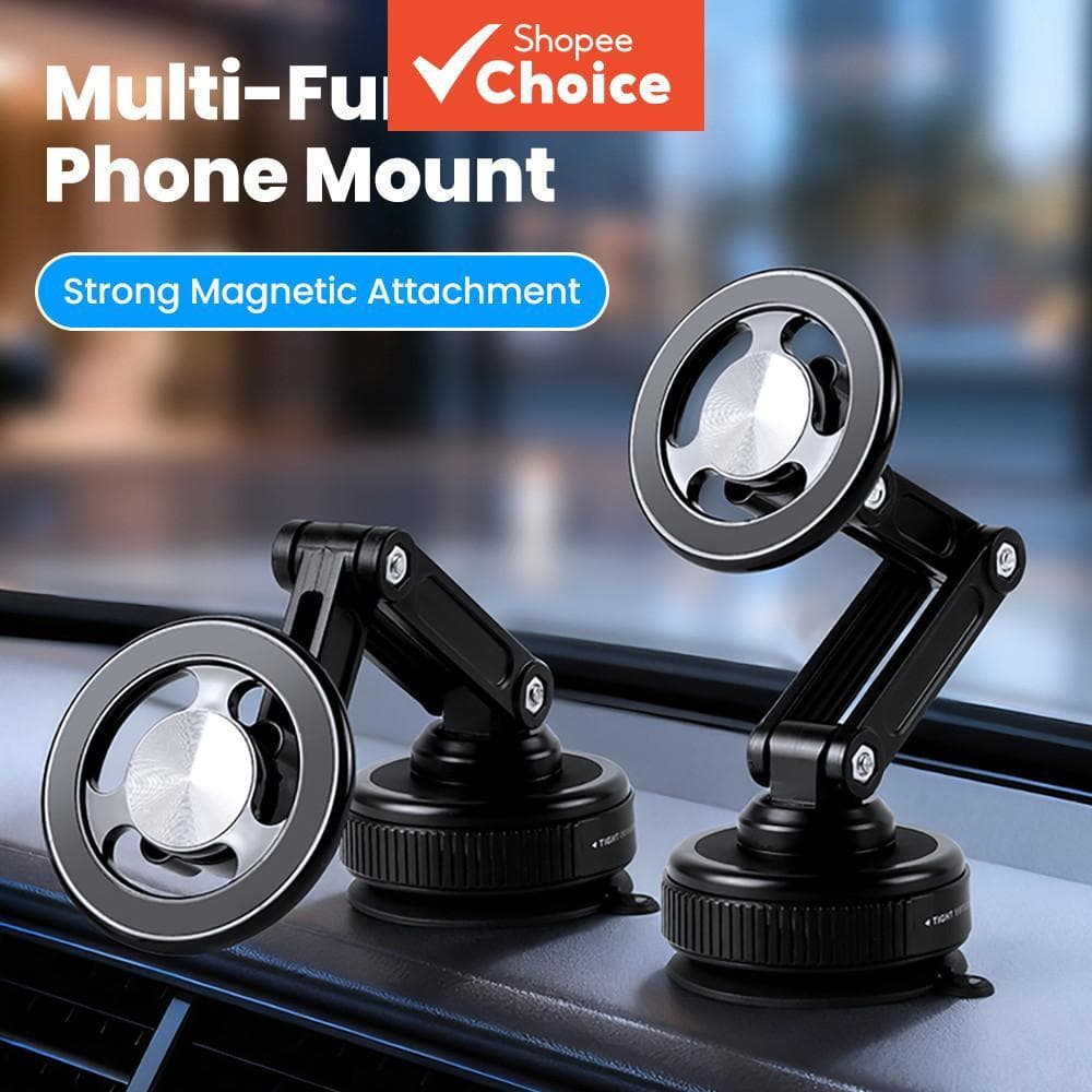 Suporte magnético giratório 360° para celular no carro, suporte dobrável para telefone, saída de ar, suporte magnético