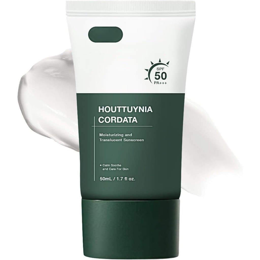 Protetor Solar Heartleaf Silky Spf 50+++, Creme Solar Facial, Protetor Solar Coreano para rosto e corpo, Hidratante faci