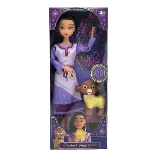 Boneca Asha Wish Princesa O Poder Dos Desejos Articulada Infantil Brinquedo