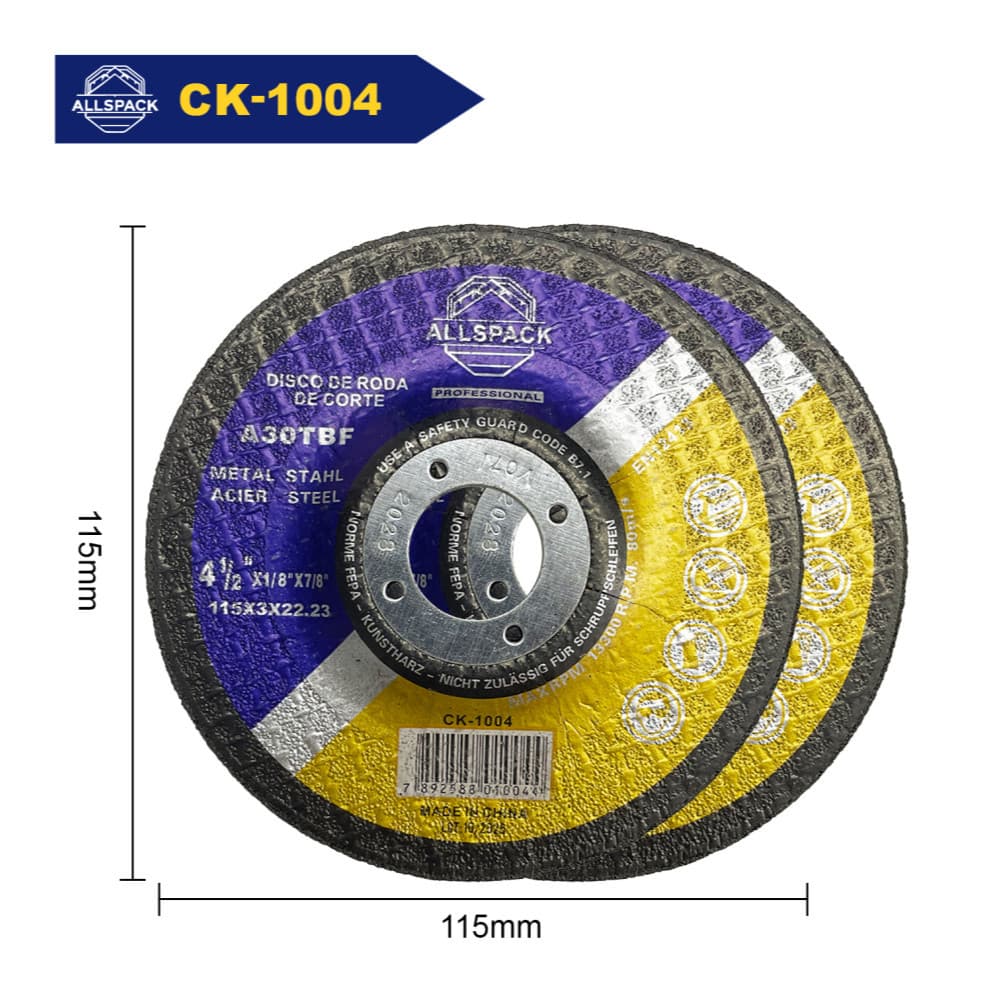 Disco de Corte para Metal 115 x 3 x 22,23mm 4.1/2 para Esmerilhadeira