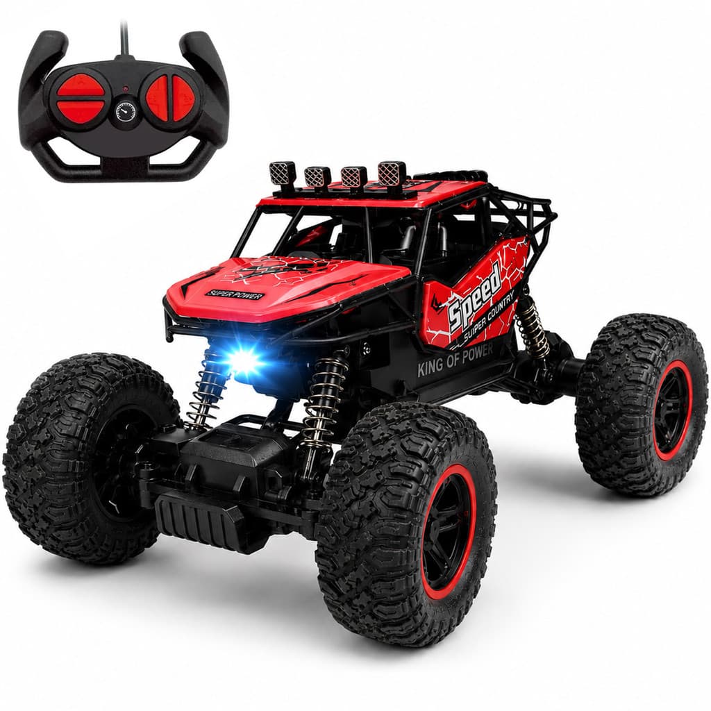 Carrinho Controle Remoto Off Road Recarregável Grande Monster Crawler Para Terra Veloz Menino Brinquedo Kizumba