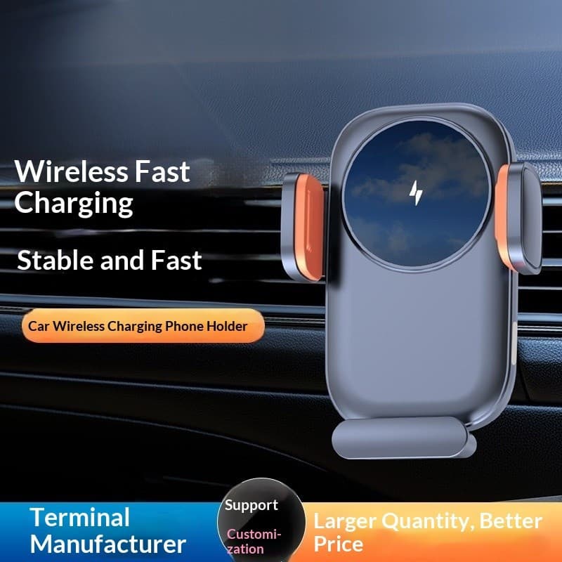 Suporte de celular para ventilação de carro com navegação, carregador sem fio para carro, suporte de celular para carro 
