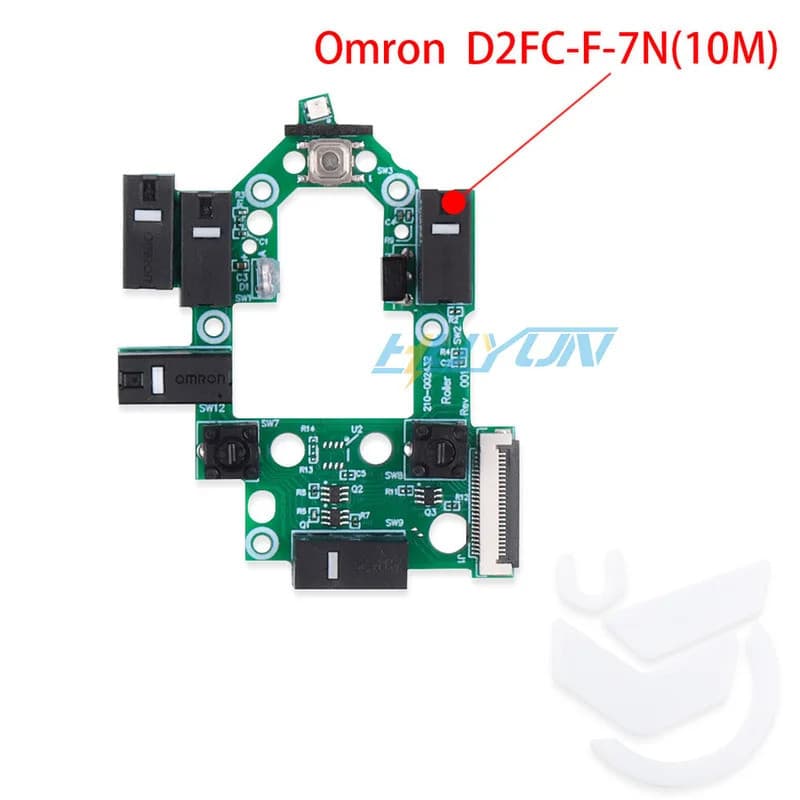 Placa de Botão de Controle de Rolagem com Encoder para Mouse Logit G502X com Fio/G502X Plus/G502X Sem Fio
