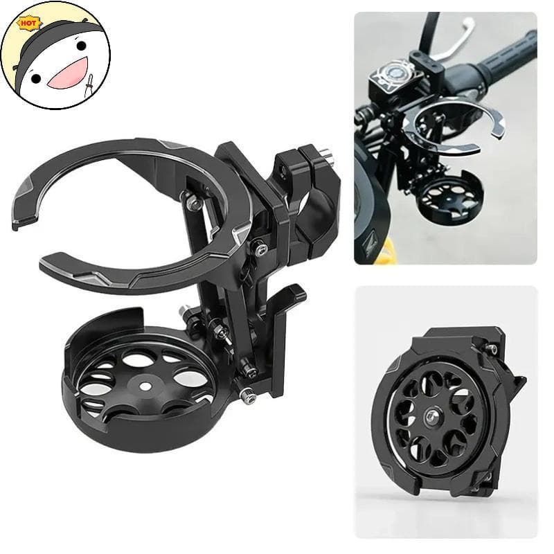 Maud 1/4 Pçs Motocicletas Garrafa Titular Copo De Água Braet Acessórios Dobrável Plataforma Giratória Suporte De Da Moto