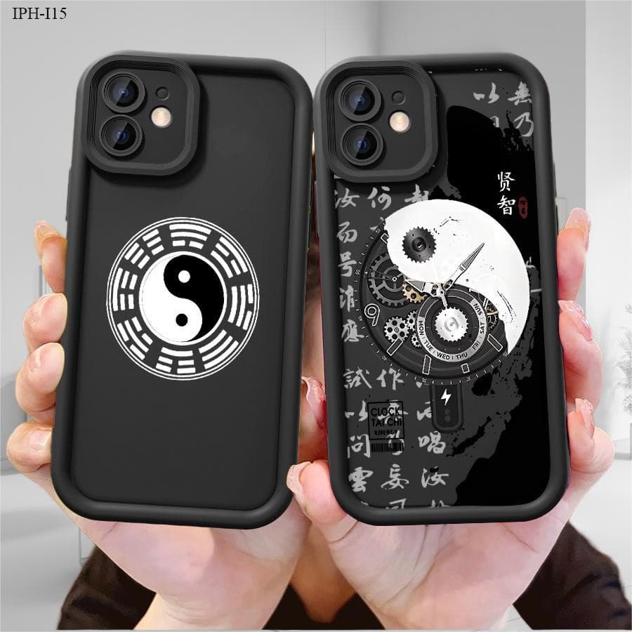 Capa Para iPhone 17 17E 16 16E 15 14 13 12 11 X XS XR 7 8 SE Pro Max Plus Capinha De Celular Macio Preto Case 6262 TYB