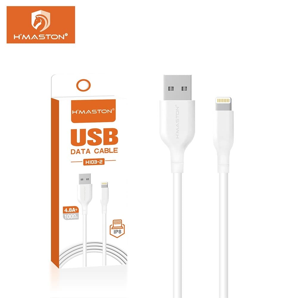 Cabo Usb Tipo c/V8/Lightning H'maston H103 Cabo de Carregador Rápido para Celular Tablet