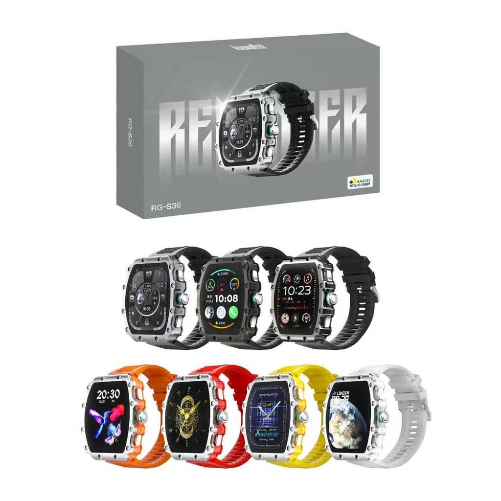 Smartwatch Inteligente Bluetooth5.0 Monitor de Batimento Cardíaco Pressão Arterial À Prova D'Água