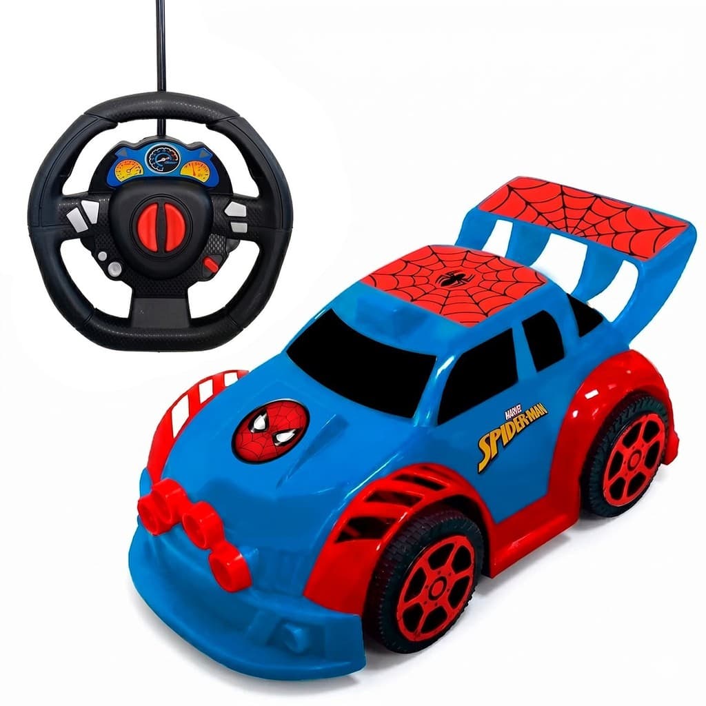 Veículo Smart Driver Spider Man Carrinho De Controle Remoto Infantil - Candide
