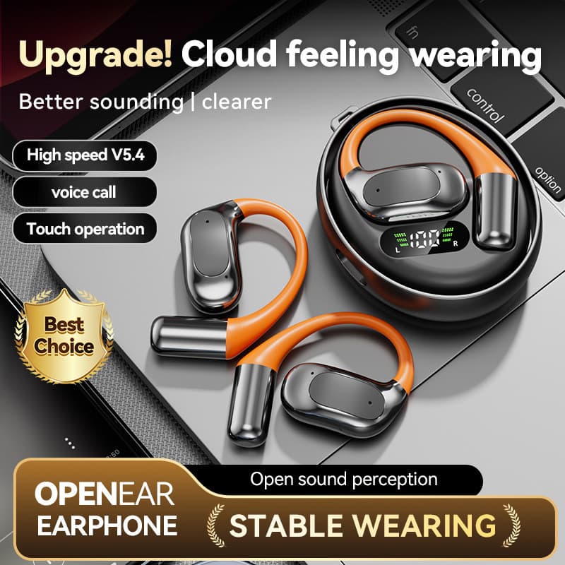 2026 Novo estilo, fone de ouvido giratório pendurado, fone de ouvido Bluetooth de venda quente OWS fone de ouvido sem fi