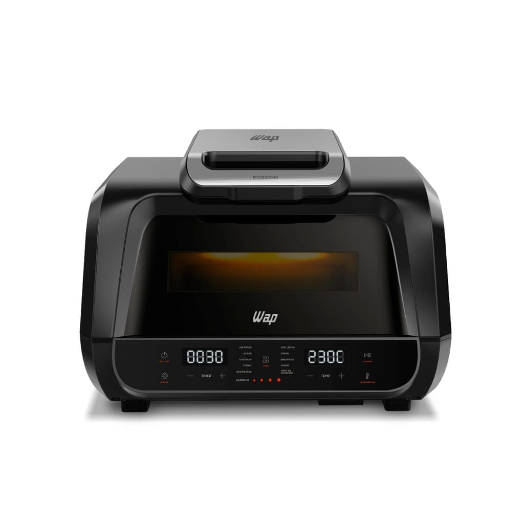 Barbecue Smoker Digital Wc Ab1090 12 Em 1 Assa Frita Grelha 10 Litros Wap Defumador Churrasqueira