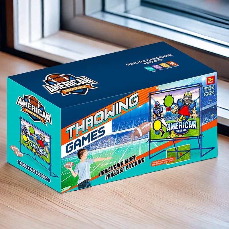 [Brinquedos educativos] Novo estilo de brinquedo de Rack de arremesso de Rugby 120 * 90 brinquedo de alvo de arremesso d