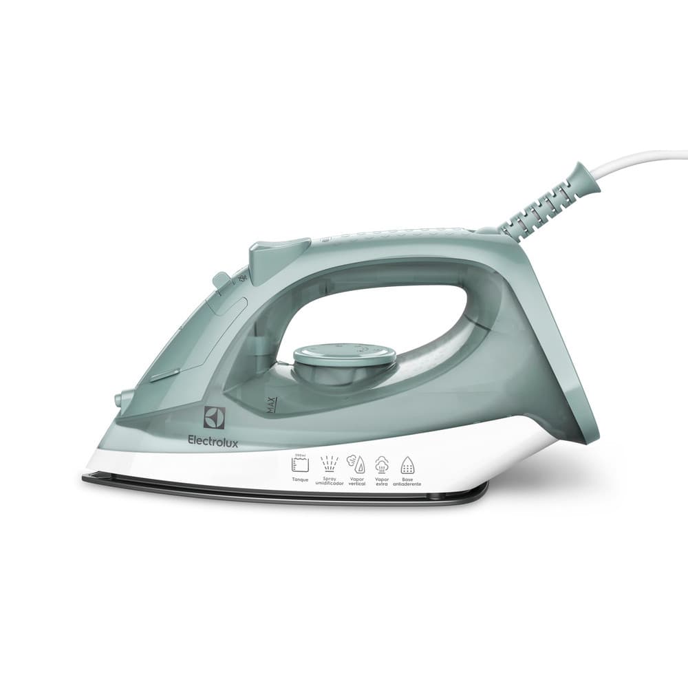 Ferro de Passar a Seco e Vapor Electrolux ESI11 Antiaderente Verde