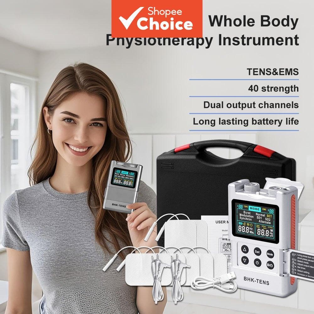 Máquina de TENS EMS Estimulador Muscular Massageador para ombro pescoço Costas Relaxamento Muscular