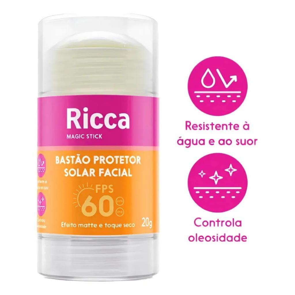Bastão Protetor Solar Facial Fps 60 Ricca