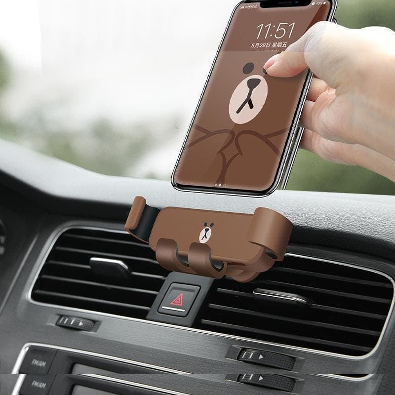 Bonito gravidade suporte do telefone do carro saída de ar quadro de navegação quadro de suporte do carro no carro suport