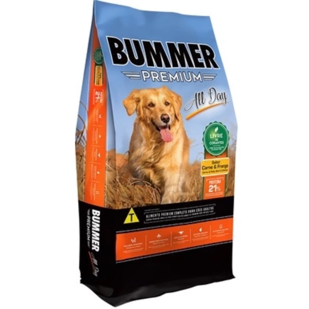 Ração Para Cães 15Kg Bummer 21% Proteína Ração para Cachorro Premium - IMBRAMIL Pet