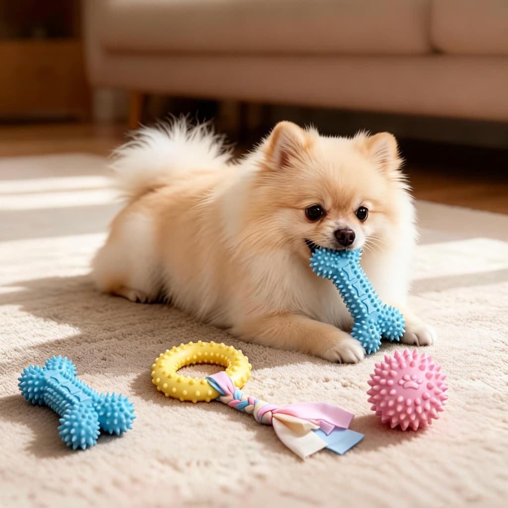 Brinquedo para cachorro, bola de borracha resistente à mordida, bastão Molar para cachorro pequeno de tamanho médio, Bic