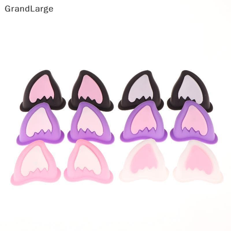 [GrandLarge] Capacete De Motocicleta Decorações De Orelha De Gato Acessório Para Scooter Bicicleta Adesivo Moto Skate Ci