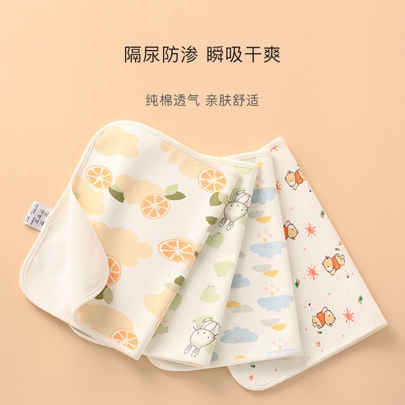 Almofada de fralda do bebê à prova dwaterproof água lavável puro algodão respirável tipo bebê recém-nascido tamanho pequ