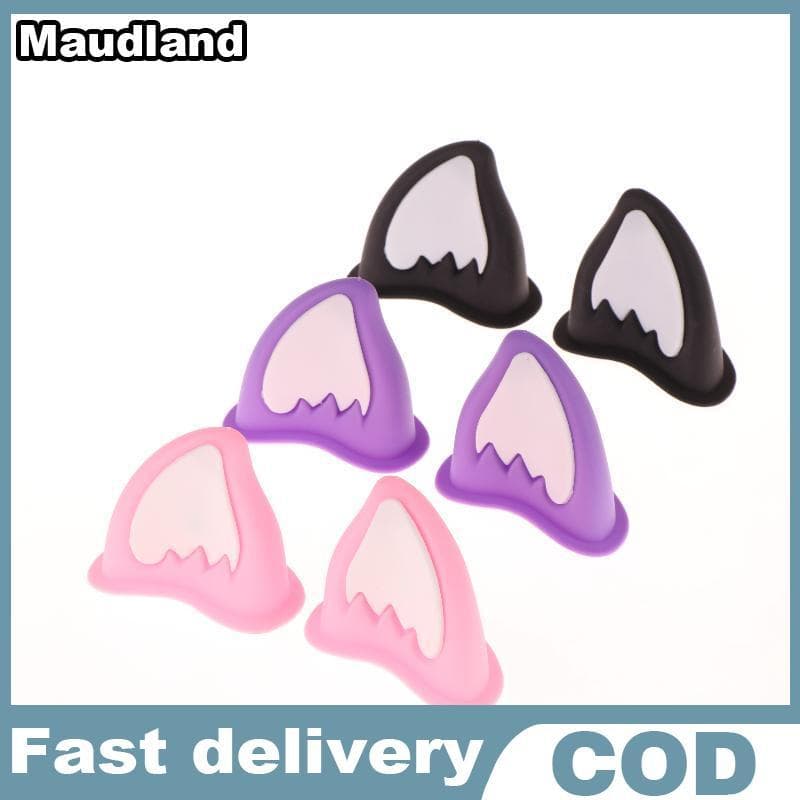 Maudland Capacete Da Motocicleta Decorações De Orelha De Gato Acessório Para Scooter Bicicleta Adesivo Moto Skate Ciclis