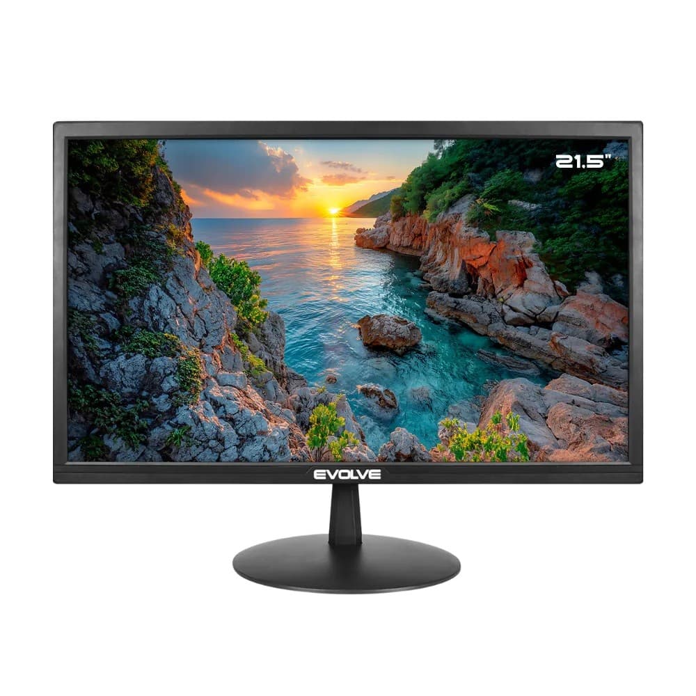 Monitor 21,5" Evolve 75Hz Gamer Escritório Home Office Led Hdmi + Vga
