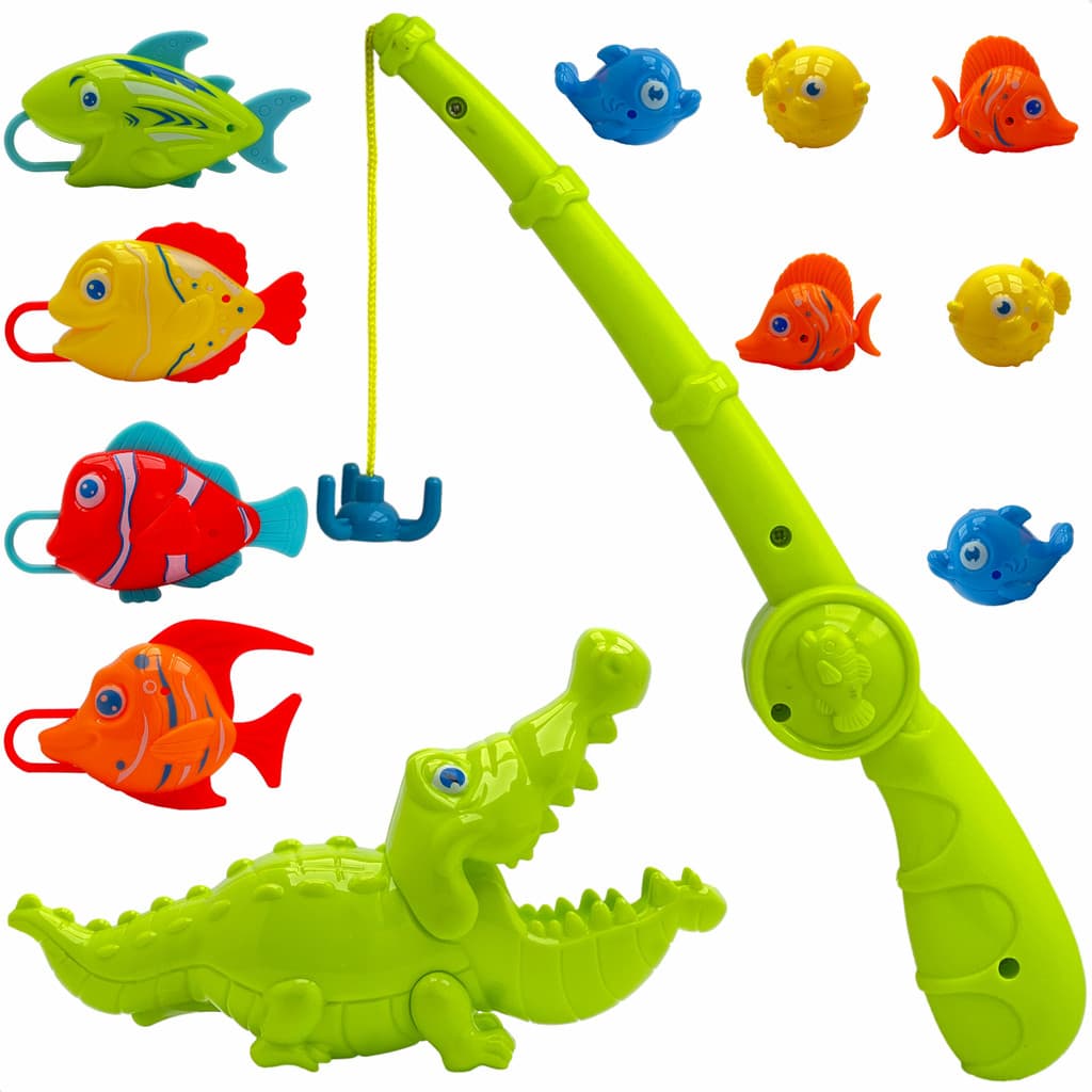 Pescaria De Banheira Piscina Brinquedo Pesca Infantil Jacaré