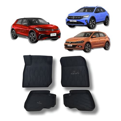 Tapete Carro Tapete Automotivo Tipo Bandeja Volkswagen Nivus Preto