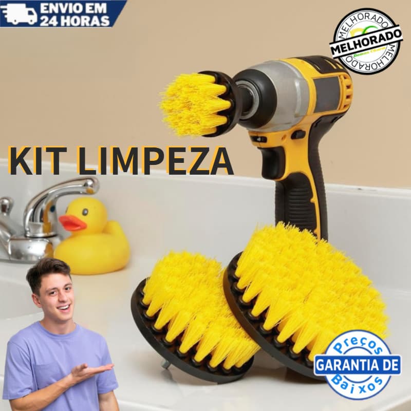 Kit Para Limpeza Pesada 3/4/5 Escova Rotativa Para Parafusadeira Furadeira