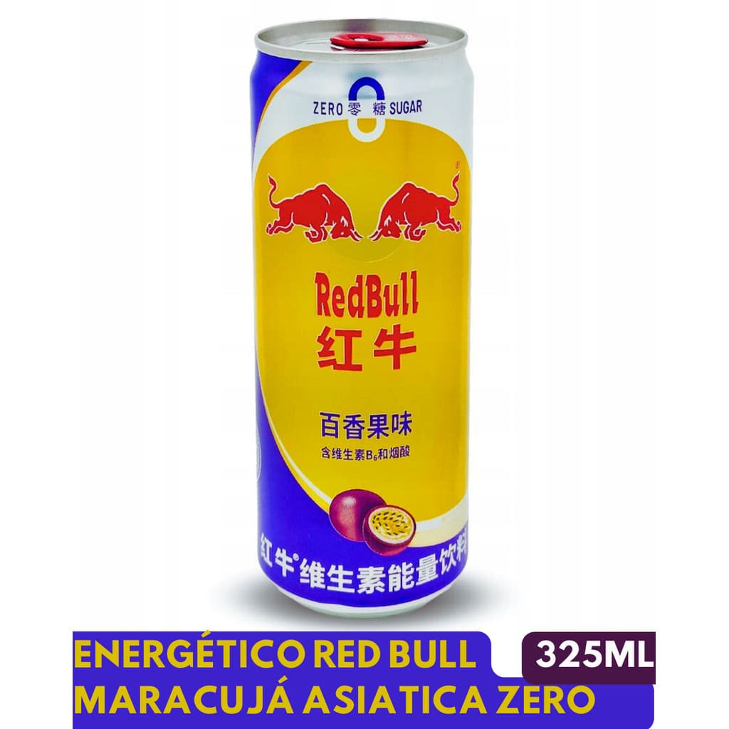 ENERGÉTICO RED BULL ASIA PASSION FRUIT ZERO SUGAR 325ML