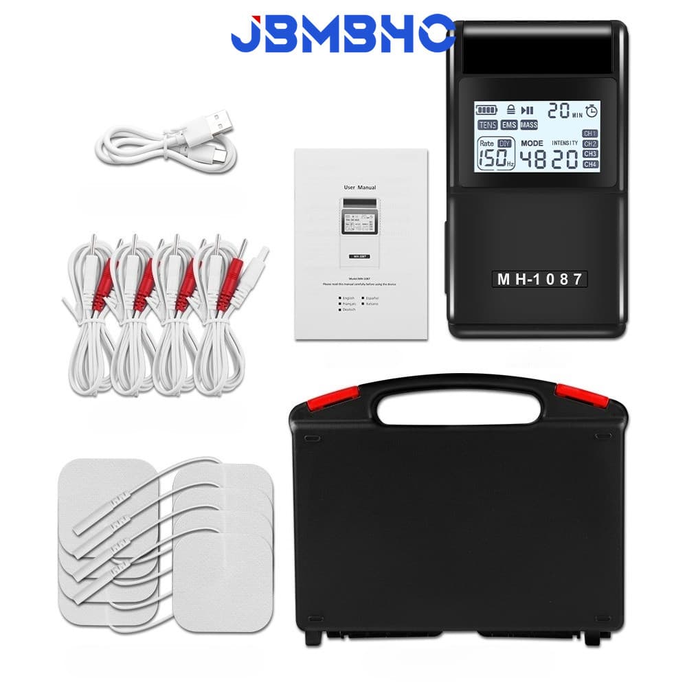 Dispositivo De Fisioterapia De Pulso Elétrico TENS Massageador Corporal Estimulador Muscular EMS De Baixa Frequência Rec