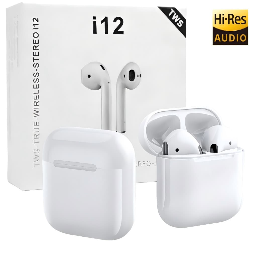 Fone de Ouvido Sem Fio Bluetooth 5.0 i12 Tws Bluetooth Com Touch