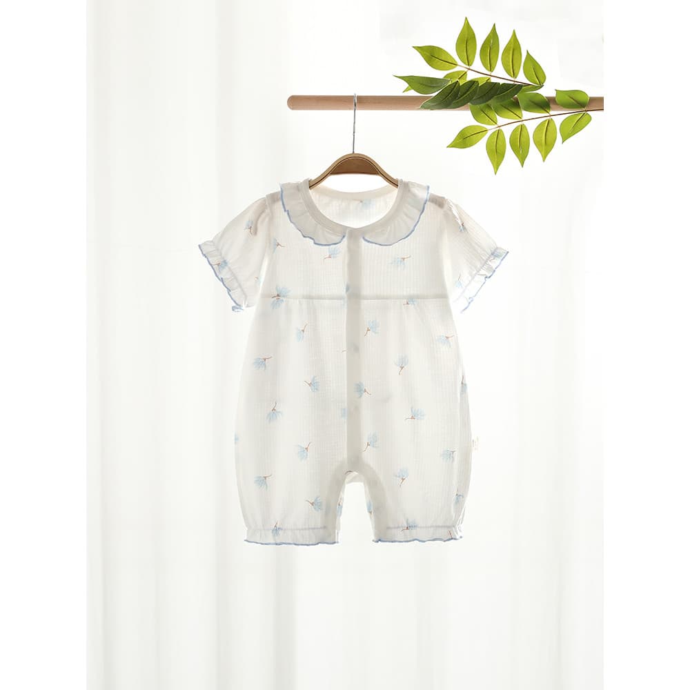 Bebê verão macacão de algodão puro bebê menina manga curta roupas finas classe A roupas de verão Anyang roupas infantis 