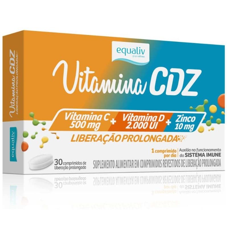 Suplemento Equaliv Vitamina CDZ Zinco Imunidade 30Comps