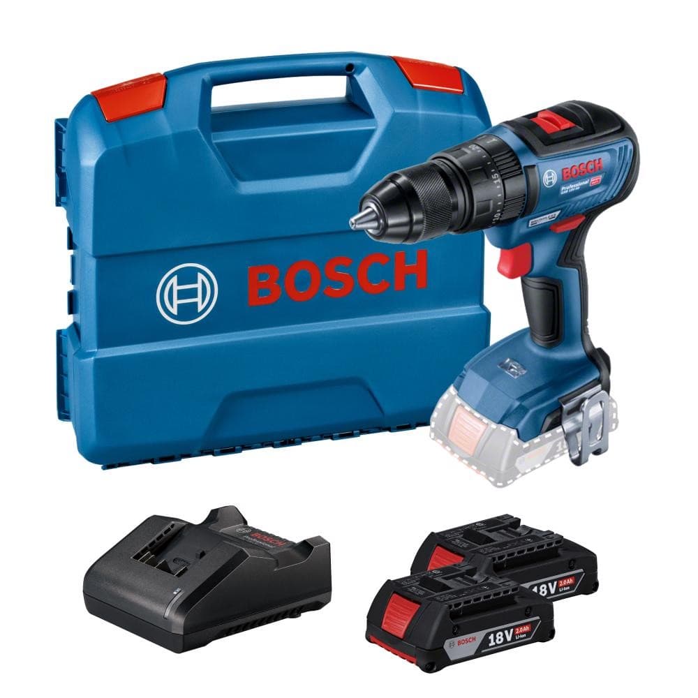 Parafusadeira Furadeira Impacto Gsb 18V-50 18V Brushless 2 Baterias e Maleta Bosch